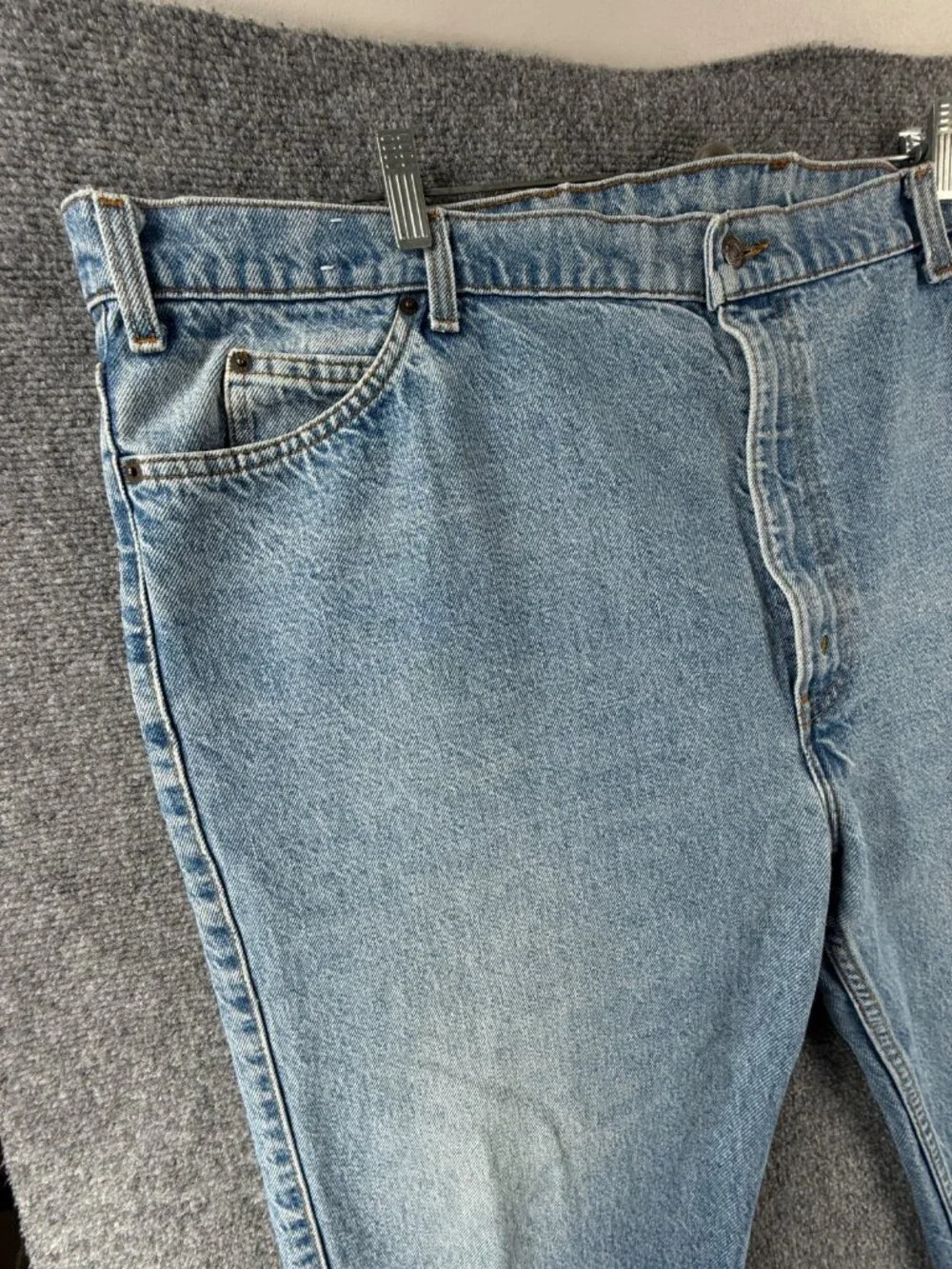 VTG Levis 886 Leather Tab Denim Jeans Men 1986 Blue Pockets Adult ACTL 45X25